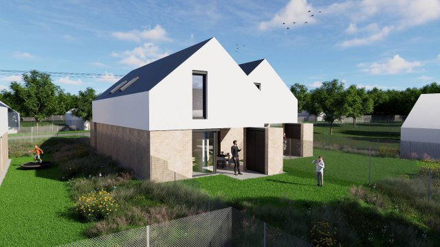 Eladó ikerház, Kecskéden 119.9 M Ft, 4 szobás