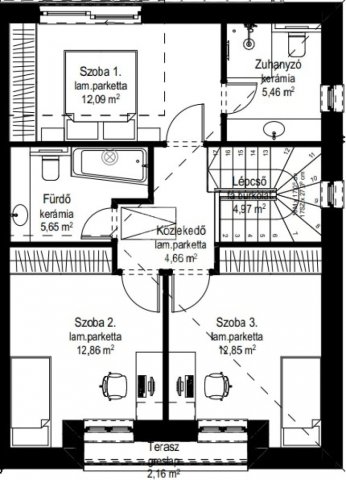 Eladó ikerház, Budapesten, X. kerületben 134.9 M Ft, 4 szobás
