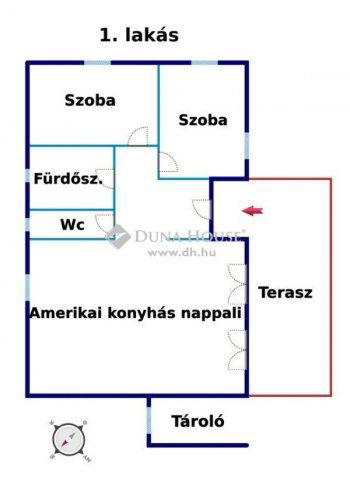 Eladó ikerház, Dabason 71.9 M Ft, 3 szobás / költözzbe.hu