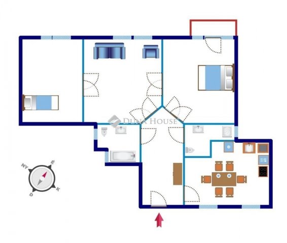 Kiadó téglalakás, albérlet, Budapesten, II. kerületben