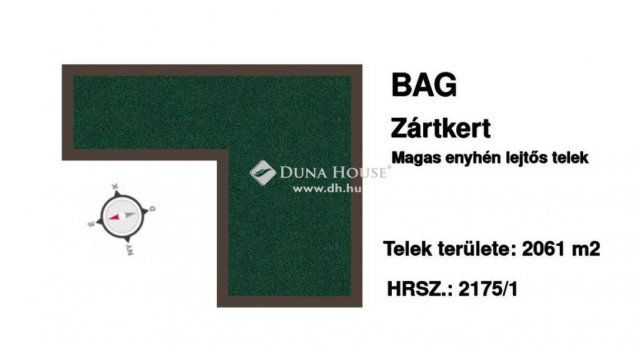 Eladó telek, Bagon 6.8 M Ft / költözzbe.hu