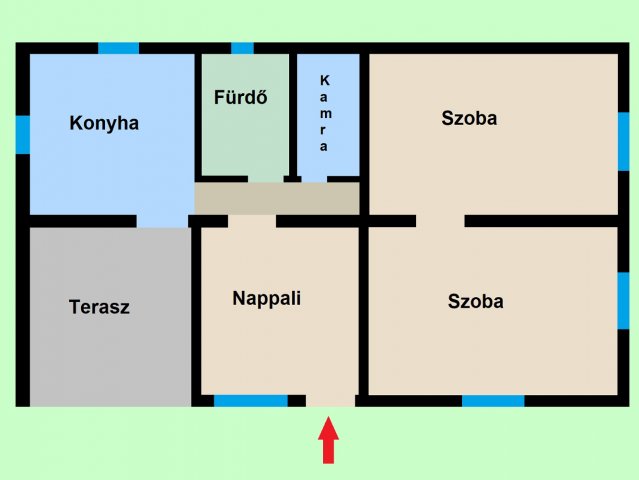 Eladó nyaraló, Gyomaendrődön, Selyem úton 19 M Ft, 3 szobás