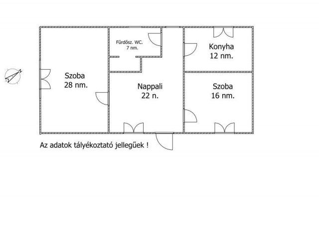 Eladó családi ház, Öreglakon 57 M Ft, 3 szobás