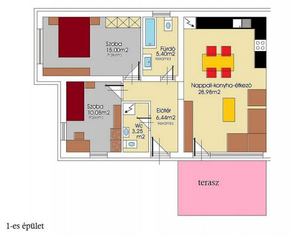 Eladó ikerház, Érden 60 M Ft, 3 szobás / költözzbe.hu