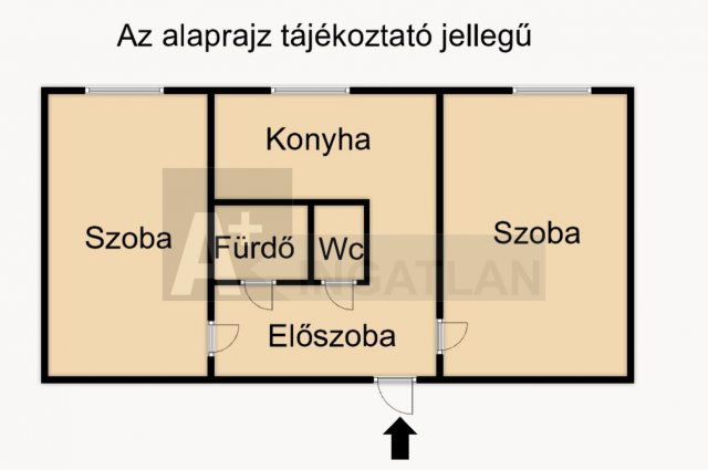 Eladó panellakás, Szegeden 41 M Ft, 2 szobás