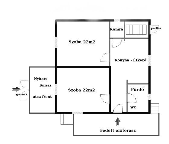 Eladó családi ház, Ercsiben, Kárpáthy Jenő utcában 44.9 M Ft