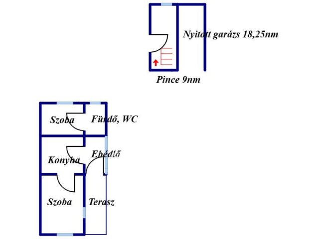 Eladó családi ház, Tápióbicskén 12.5 M Ft, 2 szobás