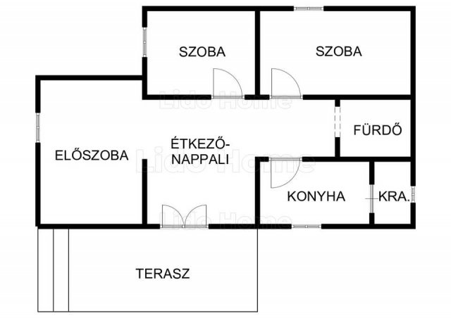 Eladó nyaraló, Balatonbogláron 95 M Ft, 2 szobás