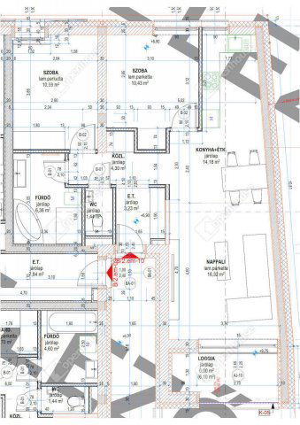 Eladó téglalakás, Debrecenben 93.9 M Ft, 3 szobás