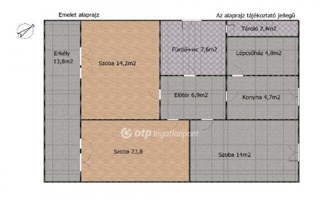Eladó családi ház, Ercsiben 65.9 M Ft, 5 szobás