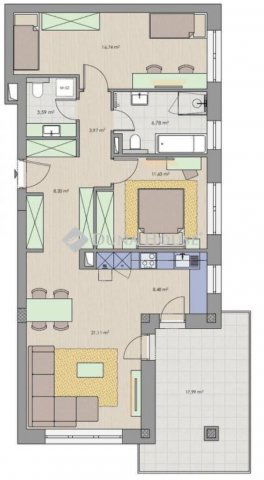 Eladó téglalakás, Zalaegerszegen 80.9 M Ft, 3 szobás