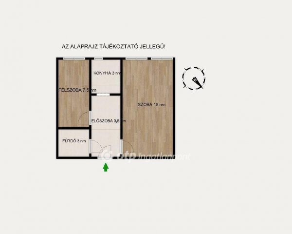 Eladó téglalakás, Budapesten, XIII. kerületben 59.5 M Ft