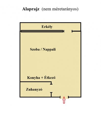 Eladó panellakás, Veszprémben 5.5 M Ft, 1 szobás