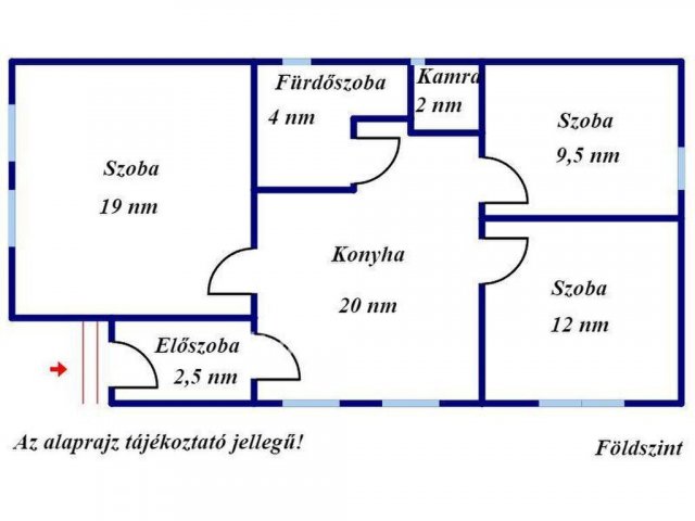 Eladó téglalakás, Gyulán 44.7 M Ft, 2+1 szobás