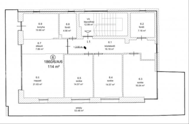 Eladó téglalakás, Budapesten, XI. kerületben 610 M Ft, 7 szobás