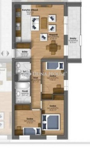 Eladó téglalakás, Szombathelyen 74.9 M Ft, 4 szobás