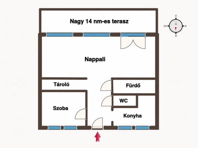 Eladó téglalakás, Budapesten, XIX. kerületben 64.99 M Ft