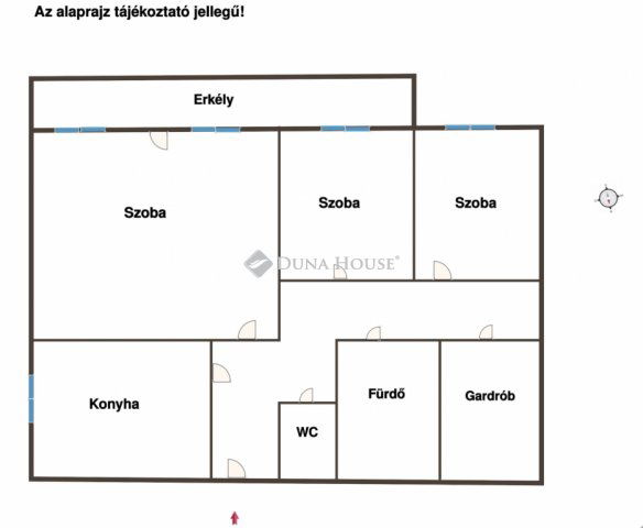 Eladó téglalakás, Budapesten, IV. kerületben 85 M Ft, 3 szobás