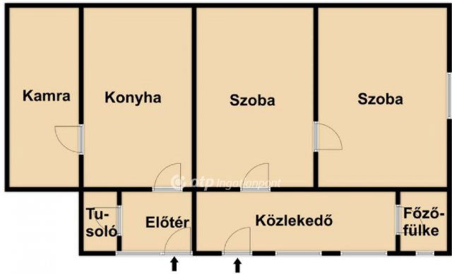 Eladó családi ház, Hosszúpályin 12.5 M Ft, 2 szobás