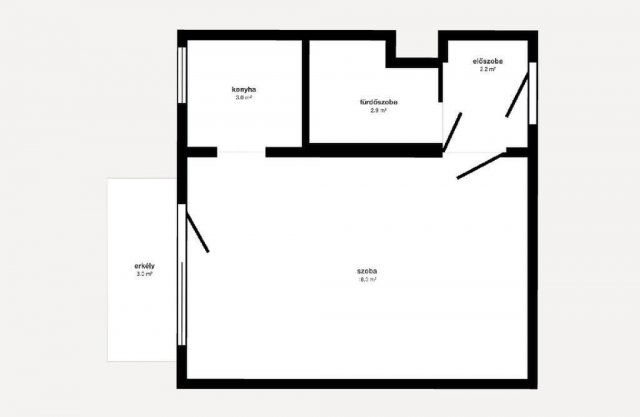 Eladó panellakás, Miskolcon 20 M Ft, 1 szobás