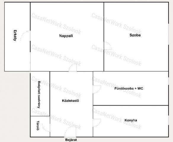 Eladó téglalakás, Szolnokon 33.9 M Ft, 2 szobás