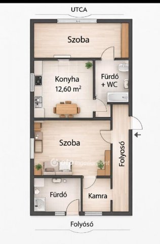 Eladó családi ház, Pusztamagyaródon 10 M Ft, 2 szobás