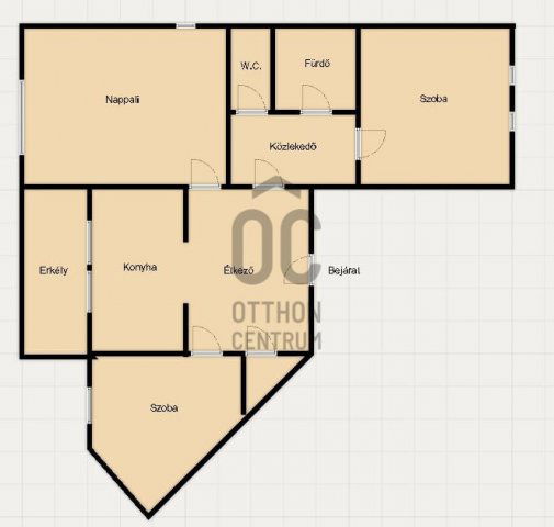 Eladó téglalakás, Zalaegerszegen 44.9 M Ft, 3 szobás