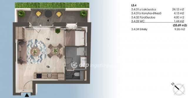 Eladó téglalakás, Budapesten, VIII. kerületben 61.39 M Ft