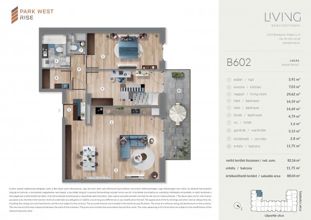 Eladó téglalakás, Budapesten, XIII. kerületben, Szabolcs utcában