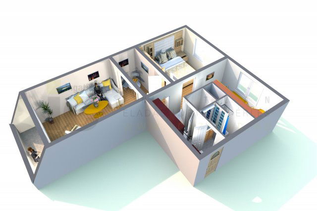 Eladó panellakás, Szegeden 54.49 M Ft, 2 szobás