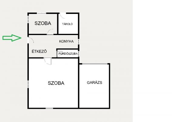 Eladó családi ház, Kecskeméten 39.9 M Ft, 2 szobás