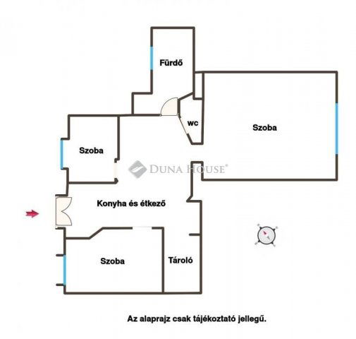Kiadó téglalakás, albérlet, Budapesten, V. kerületben, 3 szobás