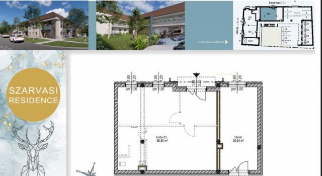 Eladó iroda, Békéscsabán 54.57 M Ft, 1 szobás