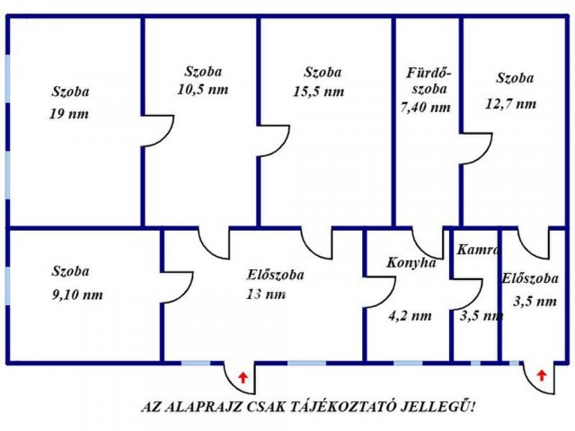 Eladó családi ház, Tiszaalpáron 26 M Ft, 5 szobás