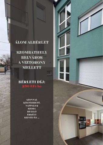 Kiadó téglalakás, albérlet, Szombathelyen 250 E Ft / hó