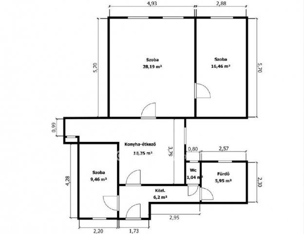 Eladó téglalakás, Budapesten, VIII. kerületben 124 M Ft