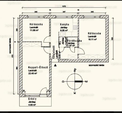 Eladó panellakás, Százhalombattán 68.4 M Ft, 2+1 szobás