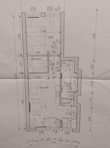 Kiadó téglalakás, albérlet, Budapesten, V. kerületben, 2 szobás