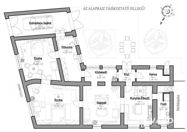 Eladó családi ház, Hódmezővásárhelyen 78 M Ft, 3 szobás