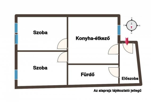 Eladó téglalakás, Pécsett 39.5 M Ft, 2 szobás