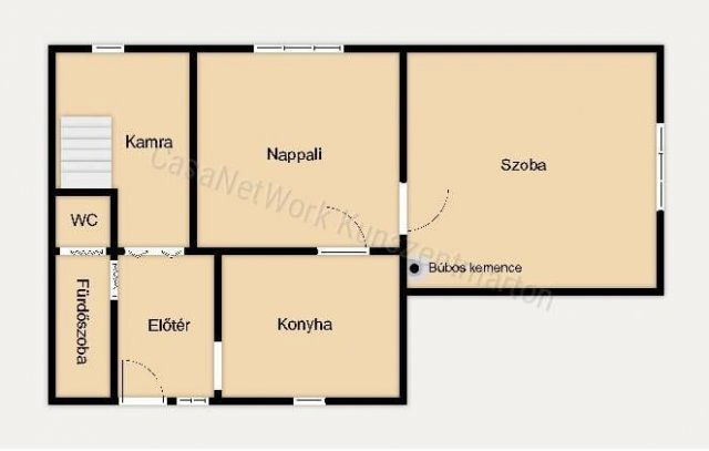 Eladó családi ház, Cserkeszőlőn 15.5 M Ft, 2 szobás