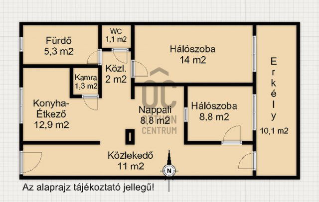 Eladó téglalakás, Letenyén 35.9 M Ft, 2 szobás
