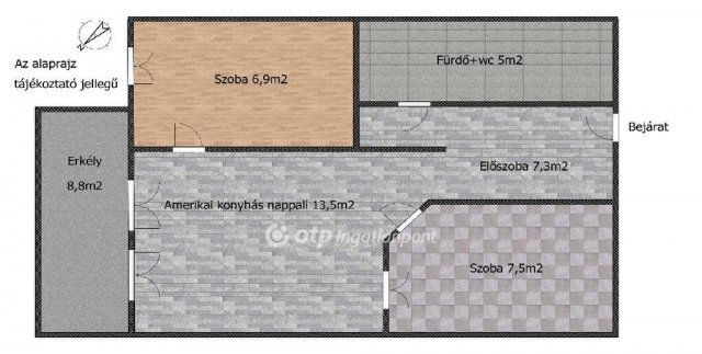 Eladó téglalakás, Szigetszentmiklóson 58.9 M Ft, 1+2 szobás