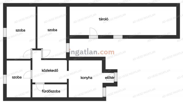 Eladó családi ház, Ócsán 45 M Ft, 3 szobás