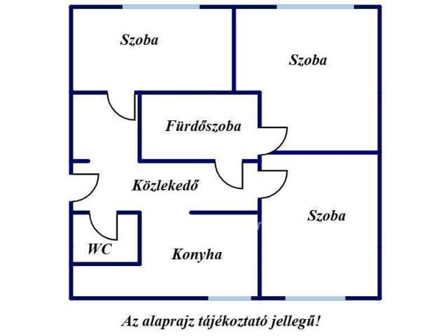 Eladó téglalakás, Nyíregyházán 48.8 M Ft, 3 szobás