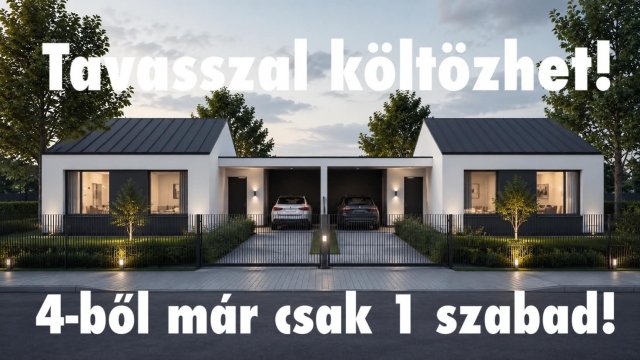 Eladó ikerház, Vasasszonyfán 55.7 M Ft, 3 szobás