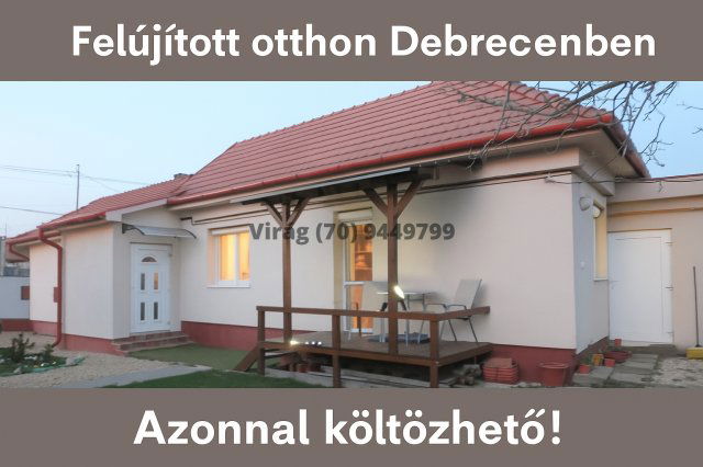 Eladó családi ház, Debrecenben 74.9 M Ft, 3 szobás