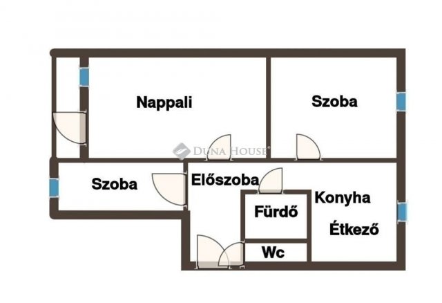 Eladó panellakás, Pécsett 64.5 M Ft, 3 szobás
