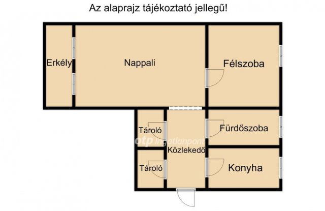 Eladó téglalakás, Debrecenben 67.8 M Ft, 1+1 szobás
