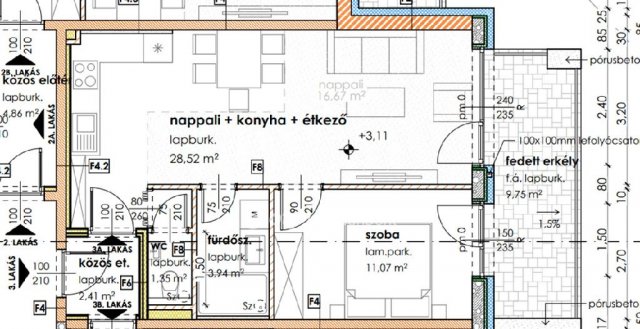 Eladó téglalakás, Szegeden 68.7 M Ft, 2 szobás